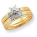 10k Ladies Diamond Engagement Ring - Size 6 - JewelryWeb