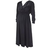 POLARN O. PYRET Elegant V-Neck Maternity Dress