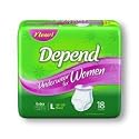 Depends Protective Underwear for Women - Super Absorbency - Large - Super Absorbency - Case of 80