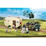 Calico Critters Camping Caravan and Convertible Coupe Car Sets