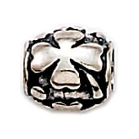 CleverEve's Clover Barrel Irish Celtic Nature Sterling Silver Bead