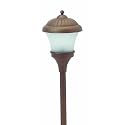 Intermatic CS110TA Malibu Low Voltage 11-Watt Metal Garden Light, Architectural Bronze with Frosted Glass Globe