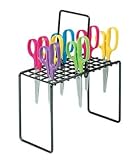 Folding Scissor Rack, Holds up to 50 Pairs, 6-1/2w x 4d x 8h, Black