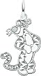 Sterling Silver Disney Tigger Charm
