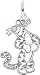 Sterling Silver Disney Tigger Charm