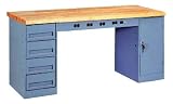 Tennsco Electronic Workbench with 2 Modular Drawer Unit