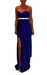 Strapless Polyester Belted Evening Dress/Bridesmaid Dress/Party Dress/Wedding Dress 