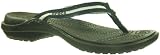 crocs Women’s Capri Suede Flip Flop,Black/Black,6 M