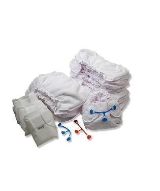 Easy Peasy Nappies Bimble Fifteen Pack. Size 0 (nb-15lb) - White
