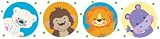 Brewster PS93989 Fisher-Price Peel & Stick Precious Planet Circle Wall Border