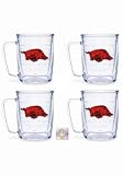 Arkansas Razorbacks Tervis Tumblers 17 oz Mugs - set of 4