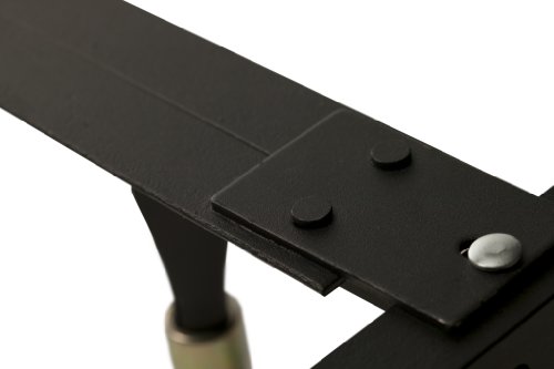 STRUCTURES by Malouf Heavy Duty 6-Leg LINENSPA Adjustable Metal Bed Frame with Double Center Support and Rug Rollers - UNIVE