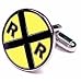 Railroad Crossing Cufflinks - Famous Signs Themed Formal Wear - Cufflinks