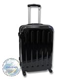 Valise rigide à roulettes boardcase couleur noir brillant petite 50 x 34 x 24 cm 50L