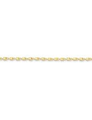 10k 3mm Marquise Chain, Size 7