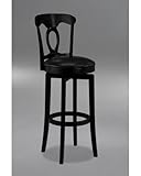 Hillsdale Corsica Swivel Bar Stool w/ Black Vinyl Seat
