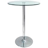 Glass Naro Bar Table