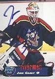 Jon Casey, Peoria Rivermen, 1995 Collectors Edge Ice Autographed Card