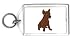 Keychain with bulldog, dog, french, pet, animal