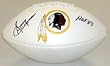 Sonny Jurgensen Washington Redskins NFL Hand Signed Team Logo Fotoball Football