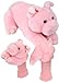 Sporting Goods : Daphnes Animal Heads & Tails Headcover Sets - Pig Head/Tail Set