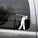 Golf Swing vinyl decal small
