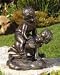 Brass Baron Hen-Feathers Leapfrog Children Statuary - HF108V Image