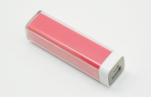 Monlyn Pink Lip Gloss lipstick 2600mAh Universal Mobile USB Portable Power Bank Charger 5V 1A output for Apple iPhone 5 4S 4 3Gs 3G, iPod Touch / Samsung Galaxy S3 S S2 S II, Galaxy Nexus / Blackberry Torch Bold Curve / HTC Sensation 4G, XE, XL, One X, Thunderbolt, EVO Shift 3D, Inspire / LG Optimus V 2X 3D t / Motorola,Nokia
