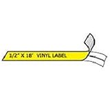 New DYMO RHINO STRATEGIC RHINO 1/2 YELLOW VINYL LABELS Durable Smearproof A ....