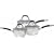 Ready Steady Cook - Bistro - 3 Piece Cookware Set - Stainless Steel
