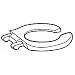 Bemis/Mayfair 1955C-000 Commercial Elongated Open Front Toilet Seat