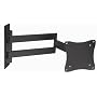 High quality superbly flexible black extending arm LCD TV wall bracket for Samsung LE22B450 TV with full tilt and swivel functions, supplied with all fittings/fixings. Ready assembled for fast and easy installation