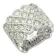 Women's Classic Line Clear Swarovski Crystal Rhodium Ring, Size: 5-10 Women's Classic Line Clear Swarovski Crystal Rhodium Ring, Size: 5-10