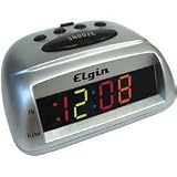 Multicolor LED Bedside Alarm Clock - Silver