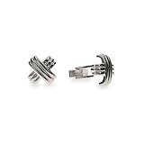 Eve's Addiction Sterling Silver X Cufflinks