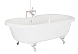 Elizabethan Classics ECUSADFCP Footed Soaking Tub