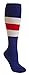 SockTower 1 Regular Set Red White Blue Headband Wristband Sports Athletic Terry Cotton Cloth Sweatband Blue White Red