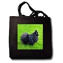 Dogs Pomeranian - Black Pomeranian - Tote Bags