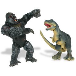 Kong Basic Figure: Kong vs. Juvenile V-Rex 6"