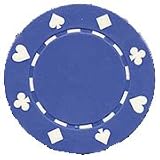 180 Clay Composite Poker Suited 11.5 Gram Blue Poker Chips