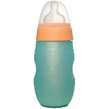 Stainless Steel Baby Bottle by OrganicKidz - Brown Dots 9oz.