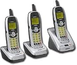 Uniden DXI8560-3 5.8GHz Extended Range Cordless Phone with Three Handsets Answering Machine and Caller ID (Silver)