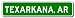 TEXARKANA, ARKANSAS City Limit Sign - Aluminum - 9 x 36 inches