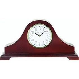 Walnut Mantle Clock, WALNUT MANTLE CLOCK