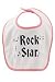 Rock N' Roll Baby Bib - Red