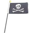 Pirate - Jolly Roger - Flag 4x6 inch Hand Flag