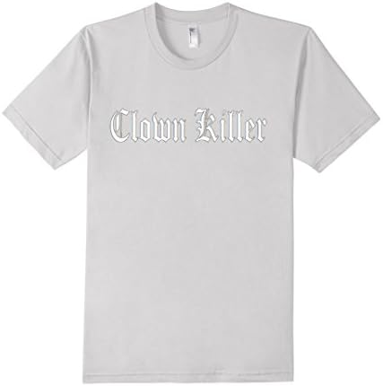 Men's Clown Killer T- Shirt  2XL Silver
