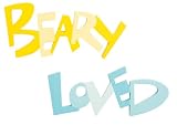 Build A Bear Workshop Set of Two Small Word Plaques - Beary and Loved