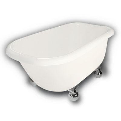 American Bath Factory B1-2540-BB-NH-M2-35-CH Jester Traditional Clawfoot Bathtub in Bisque, Cannonba