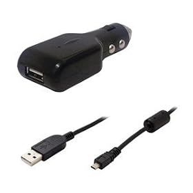 Decrescent In Car Charger Vehicle UC E6 Power Lead USB Cable for Nikon Coolpix 2000-8000 & D DSLR Series Digital Cameras